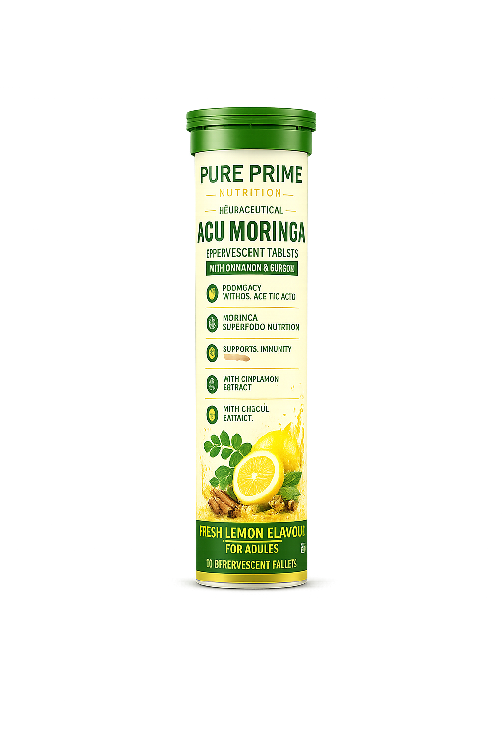 ACV Moringa Effervescent Tablets (Fresh Lemon Flavour)